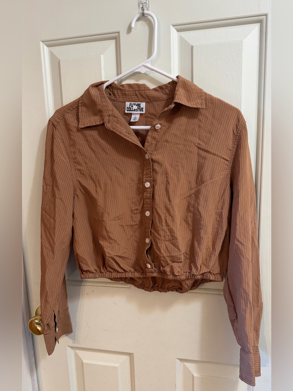 Future Collective Cropped Button-Down